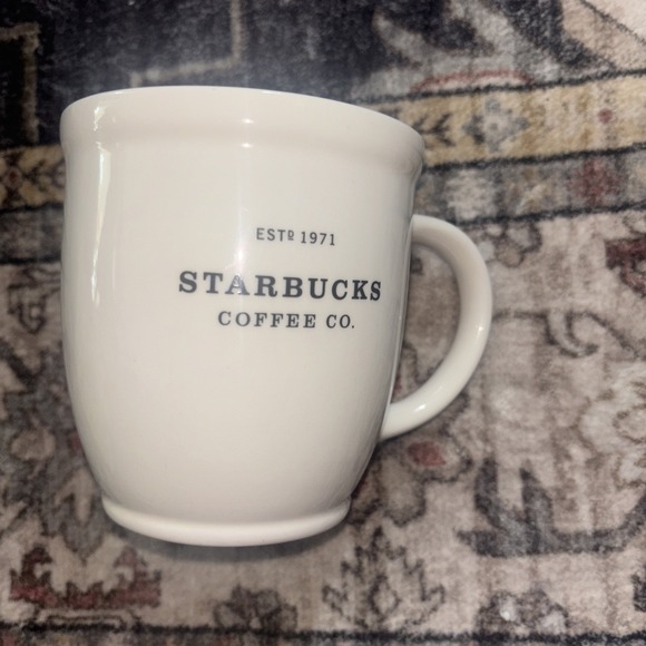 Starbucks Other - Starbucks Coffee Co. 2010 White New Bone China Tea Mug Cup ESTD 1971